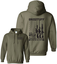 Load image into Gallery viewer, American Flag Gun Logo Hoodie