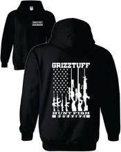 Load image into Gallery viewer, American Flag Gun Logo Hoodie